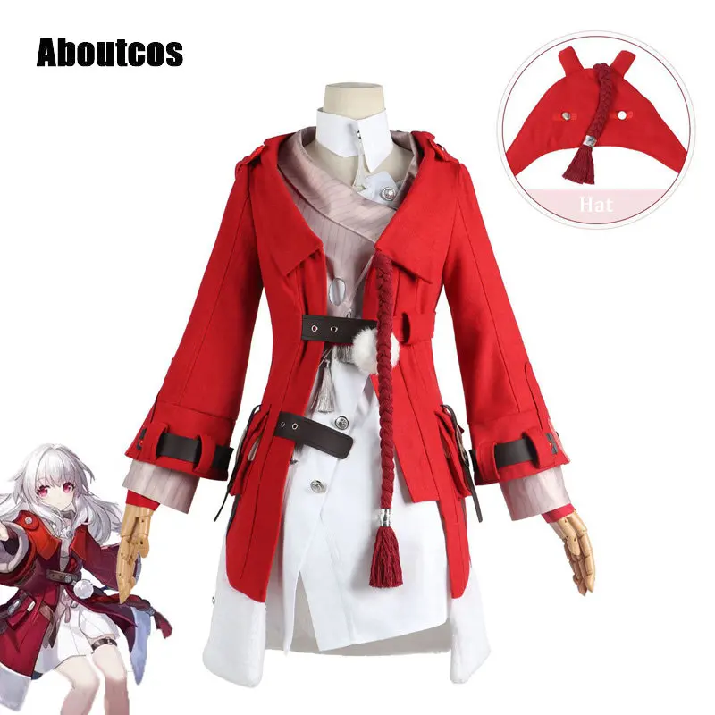 

Aboutcos Clear Honkai звёздные рельсы искусственная аниме Игра Ролевая игра Хэллоуин Вечеринка наряд для женщин девушек