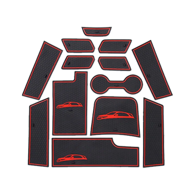 

Нескользящий Резиновый коврик для ворот и чашки для Chevrolet Equinox 3 2017 2018 2019 MK3 3-го поколения Holden, аксессуары, наклейки, автостайлинг