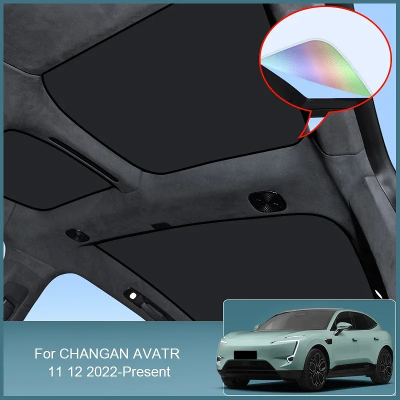 Для CHANGAN AVATR 11 12 2022-2025 автомобильный красочный ледяной кристалл люк
