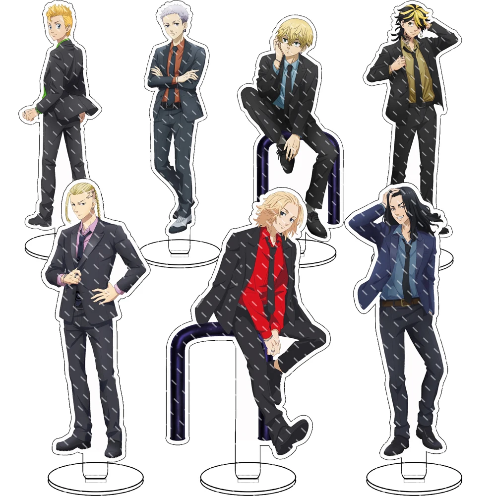 

Anime Tokyo Revengers Figure Manjiro Ken Takemichi Hinata Atsushi Acrylic Stand Model Plate Desk Decor Standing Sign Fans Gifts
