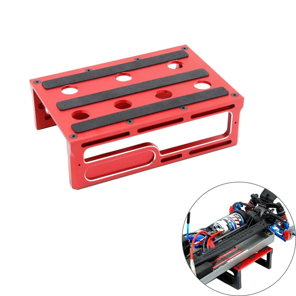 

RC Repair Station Aluminum Alloy Work Stand Assembly Platform Holder for RC Car Universal 1/8 1/10 TRX-4 Axial SCX10 Tamiya HSP