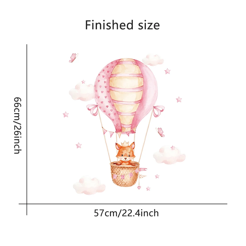 

Наклейки для стен heatboywade Лиса воздушный шар