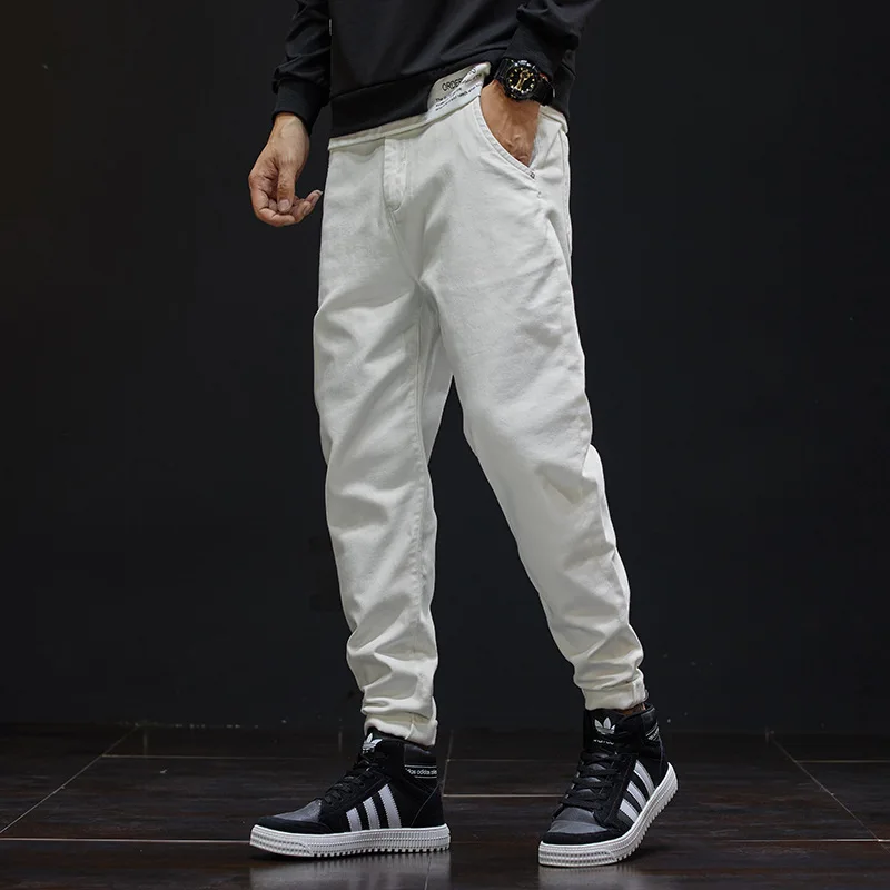 Japanese Style New White Jeans Men's 