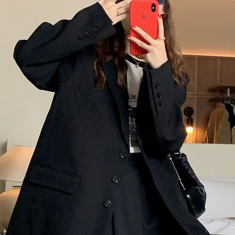 Блейзеры женские стильные однотонные нежные однобортные простые осенние туфли с