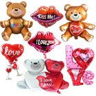 Надувной шар I Love You Kiss Me Lips, Love фольгированный шар, для Дня Святого Валентина, свадьбы, юбилея, подарки на день рождения