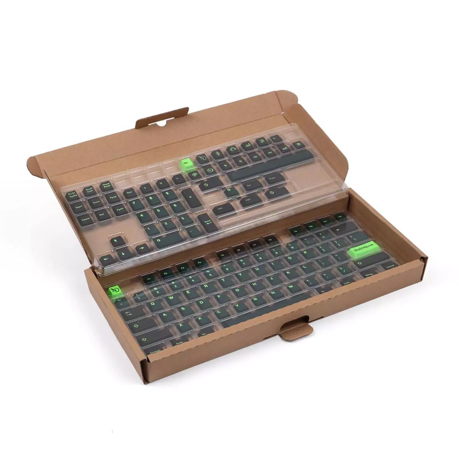 Двухслойный ящик для хранения ключей моющаяся Прозрачная крышка набора