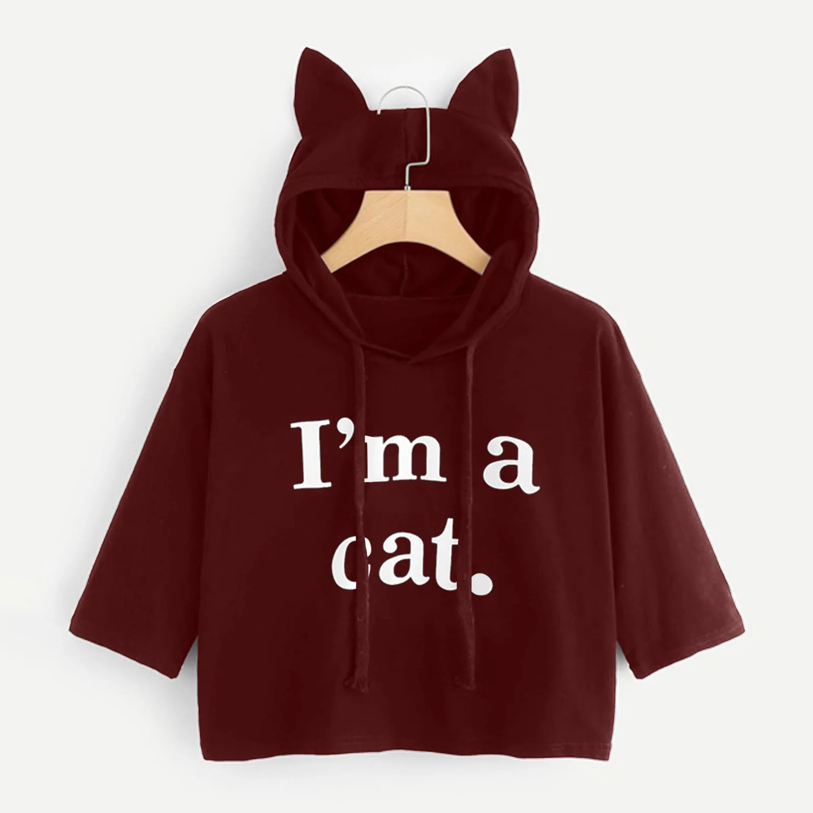 

Womens Pullover Sweaters Summer Print Crop Women Mid Ear Sweater Sweatshirt Zipper Hoodie Women Warm Hoodies Women