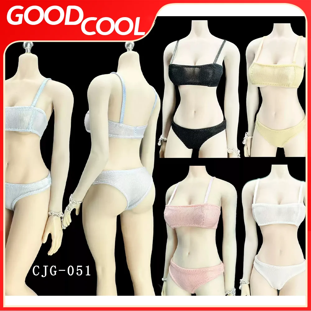 CJG-051 Комплект нижнего белья женского солдата в масштабе 1/6 теплый цвет эластичный