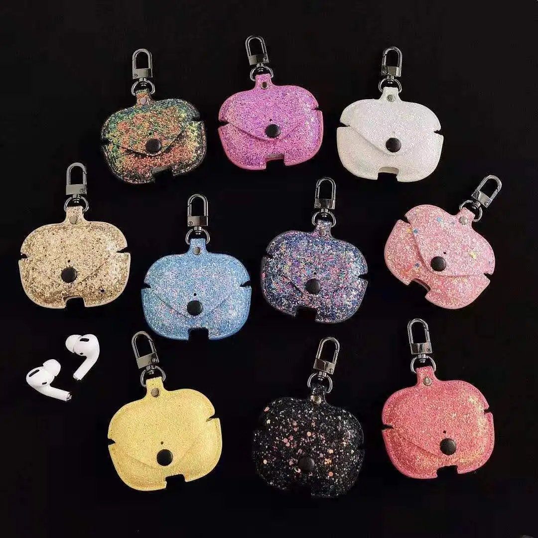

Apply to apple Airpods3 generation of flashy powder protective case airPodSpro wireless Bluetooth earphone shaping case
