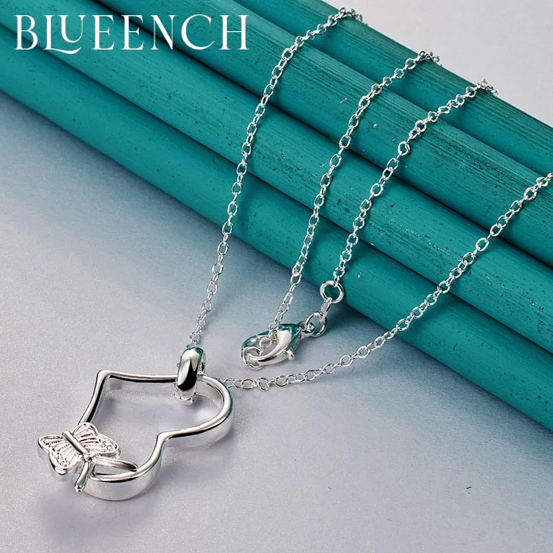 

Blueench 925 Sterling Silver Love Pendant Necklace Suitable For Ladies Proposal Wedding Party Fashion Romantic Jewelry