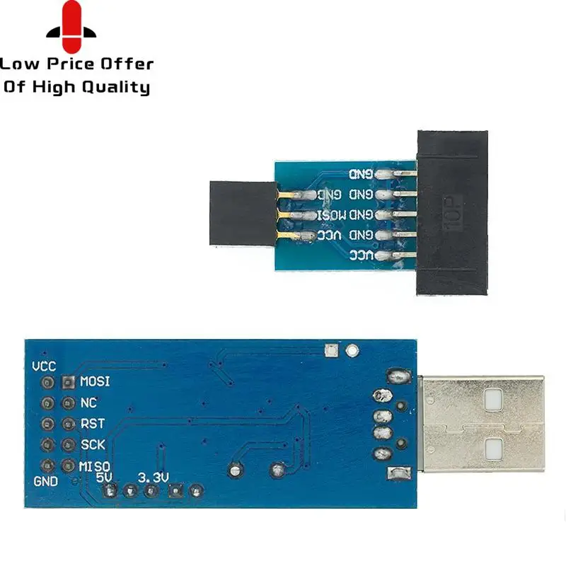 10-контактная 6-контактная плата адаптера + USBASP USBISP AVR программатор USB ATMEGA8 ATMEGA128