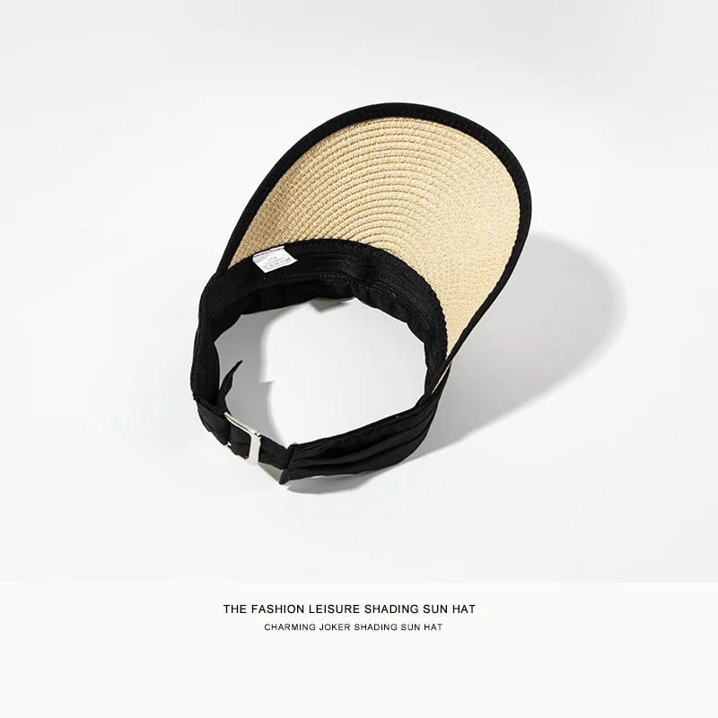 Соломенная шляпа с козырьком шикарная Складная пляжная Панама широкими полями