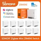 SONOFF Zigbee Mini ZBMINI DIY смарт-переключатель релейный выключатель модуль 2 Way переключатель умный дом автоматизация для eWelink Alexa Google Home