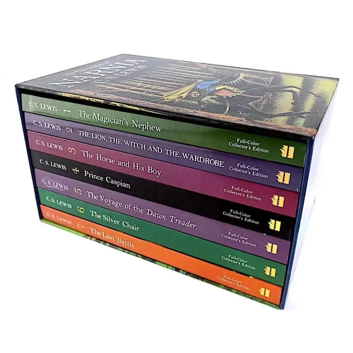 7 Books/Set The Chronicles of Narnia Box Set Children English Reading Story Book Kids Chapter Book Novels enlarge