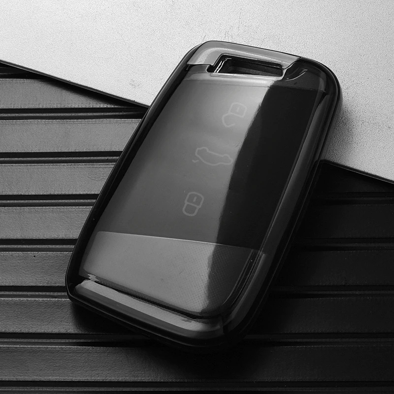 

Новый прозрачный мягкий чехол из ТПУ для автомобильных ключей, сумка для VW Volkseagen Passat B8 Magotan для Skoda Superb A7 Kodiaq, брелок для сиденья