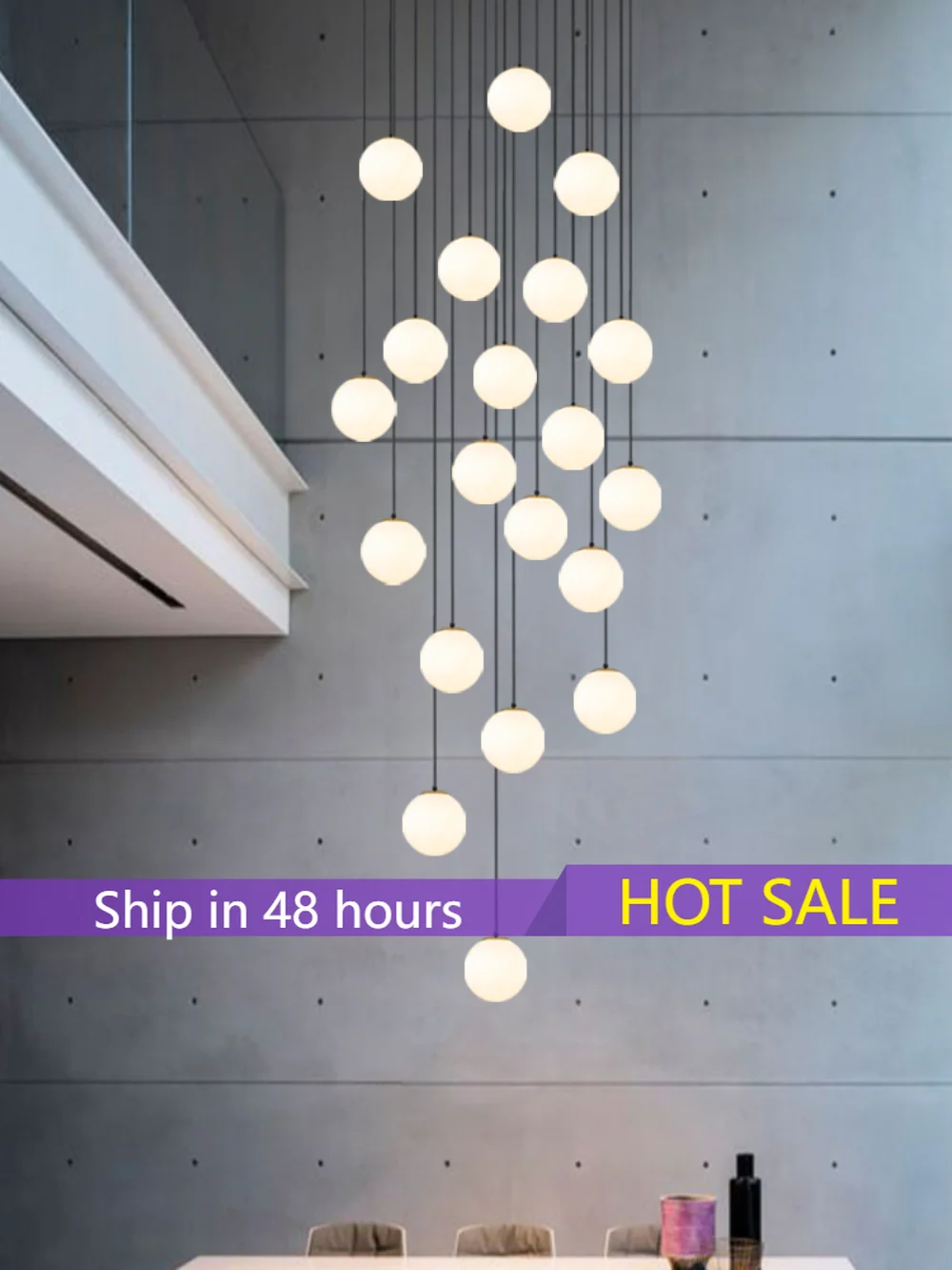 

Современная простая дуплексная лестница, светильник стра для виллы, квартиры, отеля, лобби, роскошный ресторан, Скандинавская стеклянная ле...