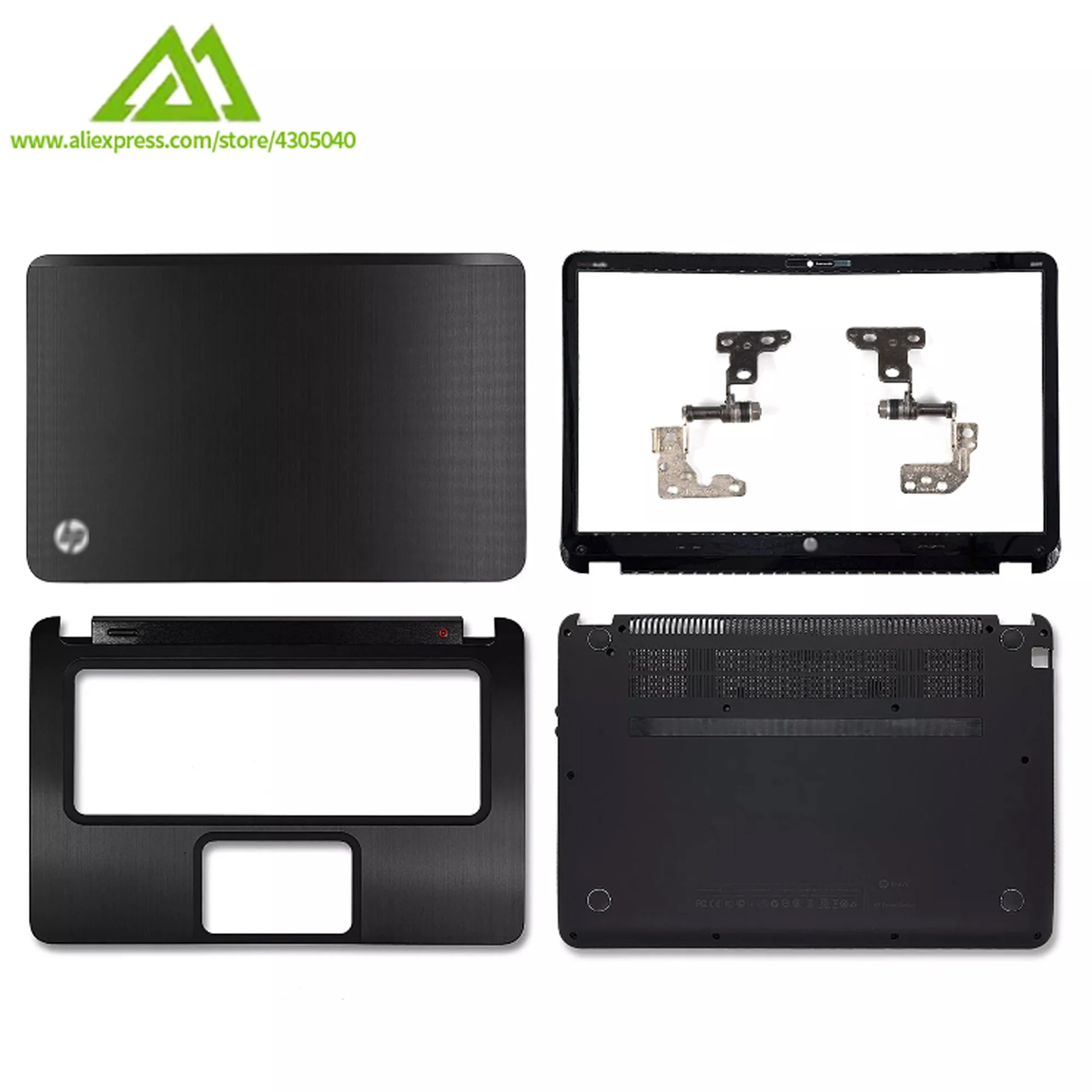 

New For HP Envy 4 ENVY 4-1000 4-1008 4-1040 LCD Back Cover/LCD Front Bezel/Hinges/Palmrest/Bottom Case Cover 692381-001 14inch