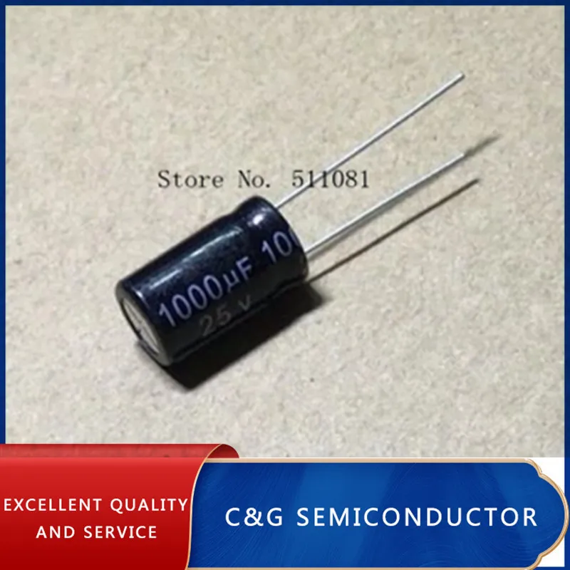 10 шт. электролитический конденсатор 25 в 1000 мкФ 10*17 мм 17*10 |