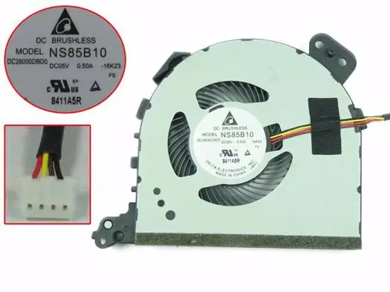 4-проводной вентилятор охлаждения сервера Delta Electronics DC28000DBD0 NS85B10 16k23 DC 05V 0.50A