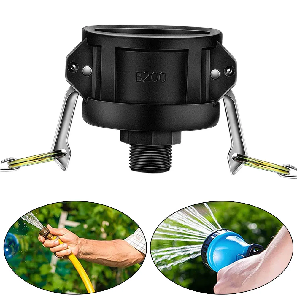 

275 330 Gallon IBC Tote Tank Suitcase Drain Adapter Camlock Garden Water Hose 2 Inch Converts 2\\\" To 3/4\\\" Pipe Fittings