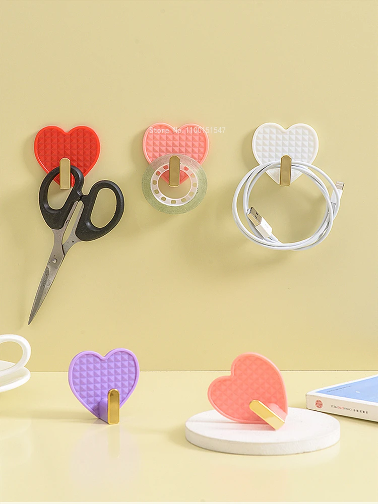 4 комплекта крючков для влюбленных настенный крючок с милым сердцем девушек