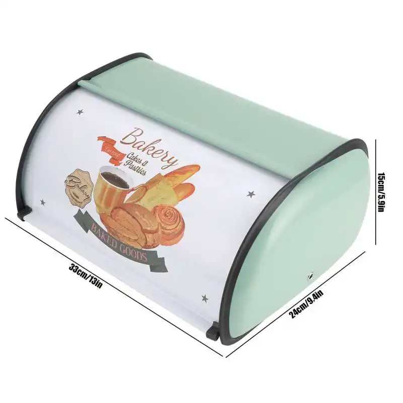 Металлический чехол для хлеба в стиле ретро большой емкости риса контейнер