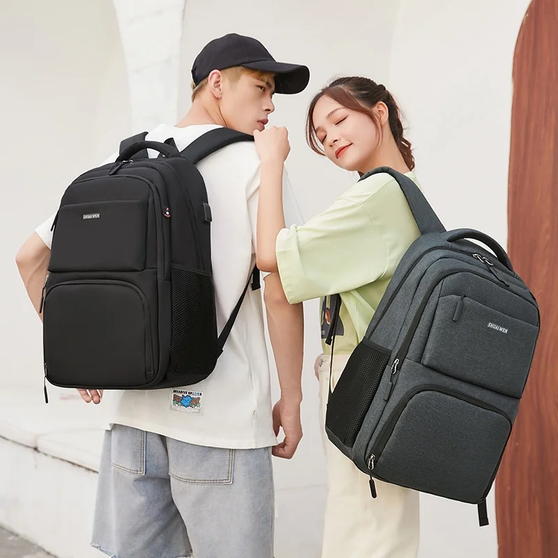 Junior High School Students Simple Backpacks Men Women Business Commuting Leisure Schoolbags High-capacity Computer Backpack Hot