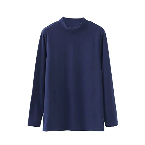 Новая мужская однотонная блузка с круглым вырезом и длинными рукавами | Мужская