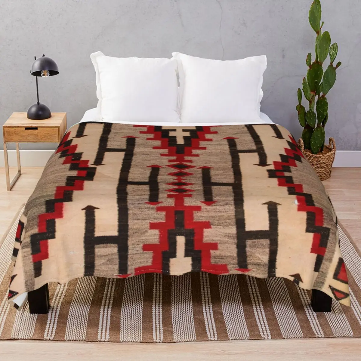 1925 NAVAJO INDIAN TAPESTRY Blankets Coral Fleece Plush Print Fluffy Throw Blanket for Bedding Sofa Camp Cinema