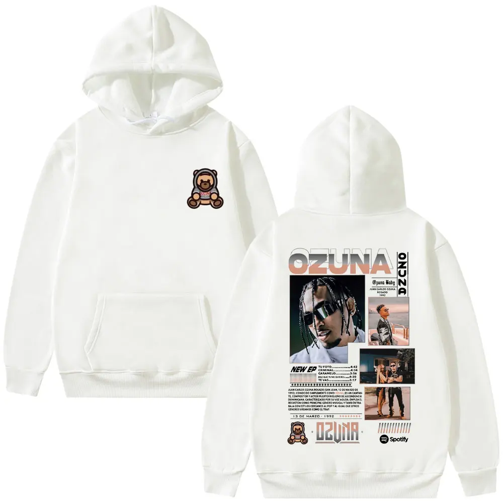 Толстовка с рисунком рэпера Ozuna Anuel AA уличная толстовка капюшоном мужская мода