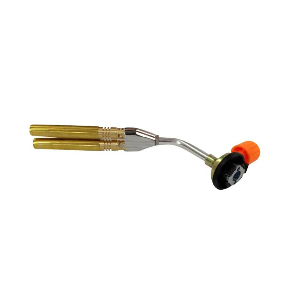 

360° Portable Double Head Flame Gas Torch Blowtorch Copper Lighter Welding Flame Torch For Restaurant Household Picnic Hiking