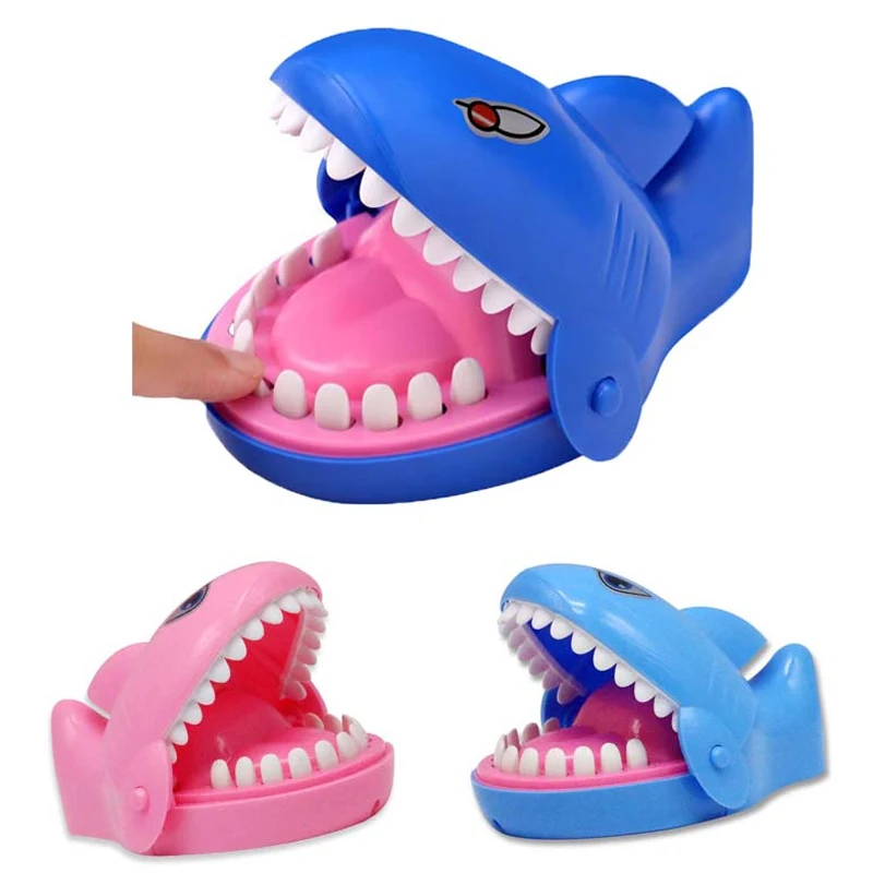 

Hot Sell Creative Practical Jokes Mouth Tooth Shark Crocodile Hand Children's Toys Family Games Classic Biting Hand Shark Game