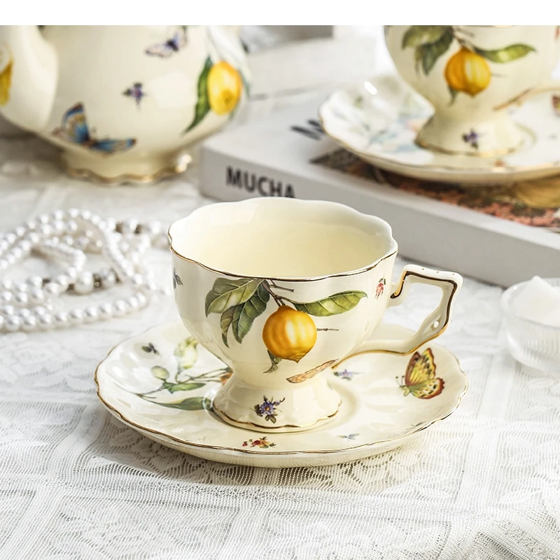 Винтажная кофейная кружка в европейском стиле набор для послеобеденного чая