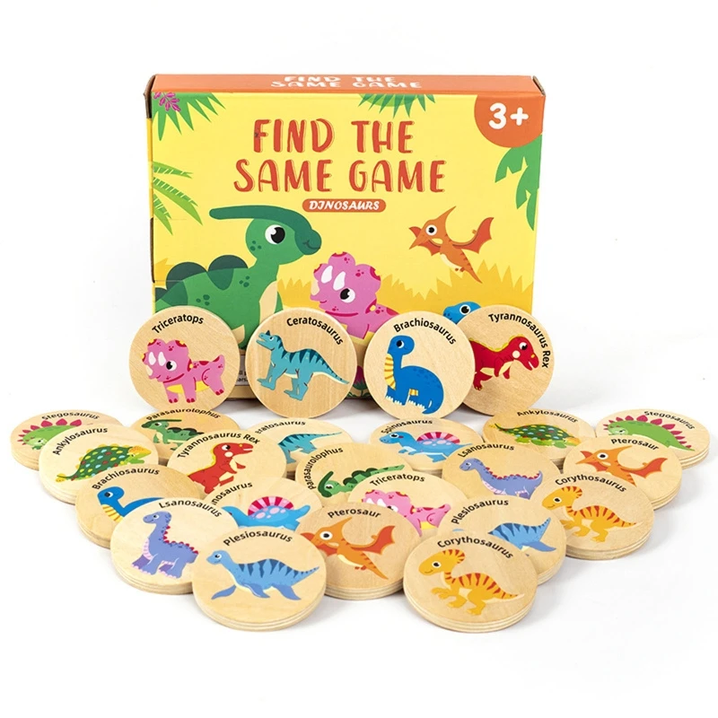 

Find the Same Montessori Dino Puzzle Toy Sensory Fine Motor Skill Toy Baby Gift