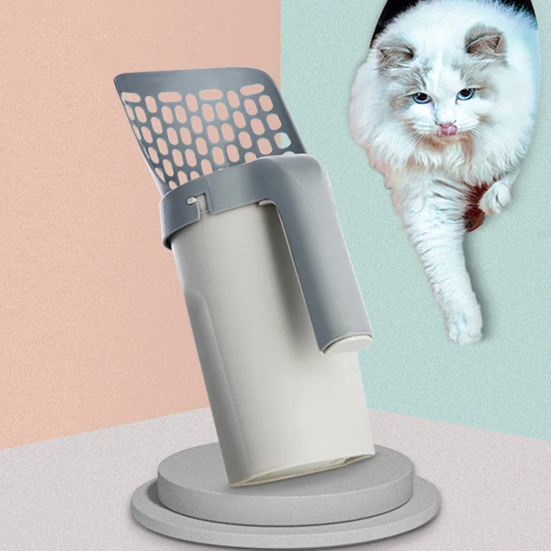 

Plastic Cat Litter Scoop Integrated Cat Litter Shovel Pet Care Sand Waste Durable Scooper for Cat Cleaning Tool Pet Litter Scoop