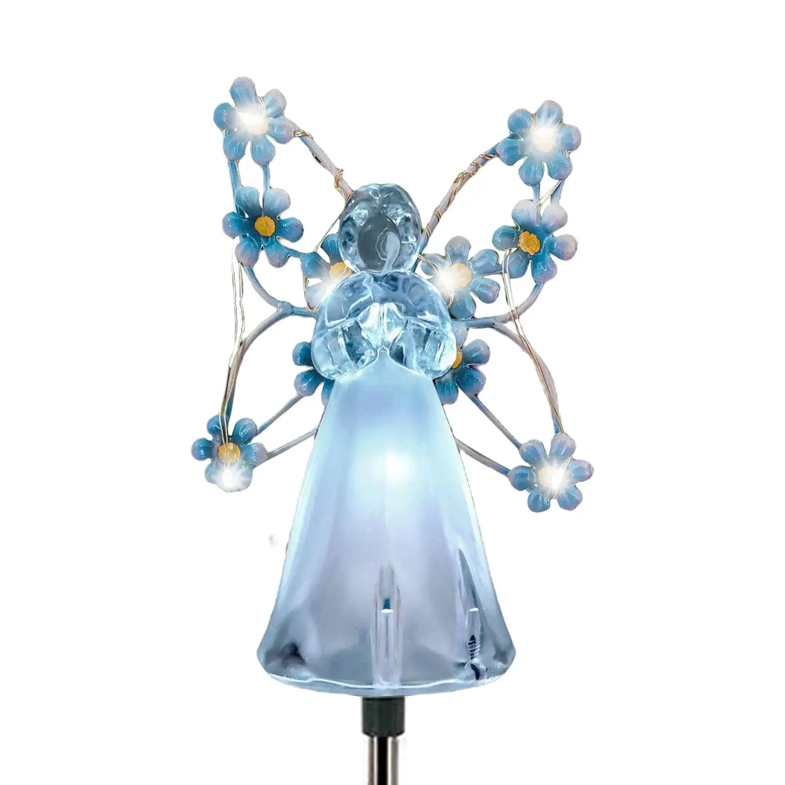 

Солнечный ангельский светильник для кладбища, садовый светильник на колышке с питанием от солнечной энергии, водонепроницаемый декоративн...