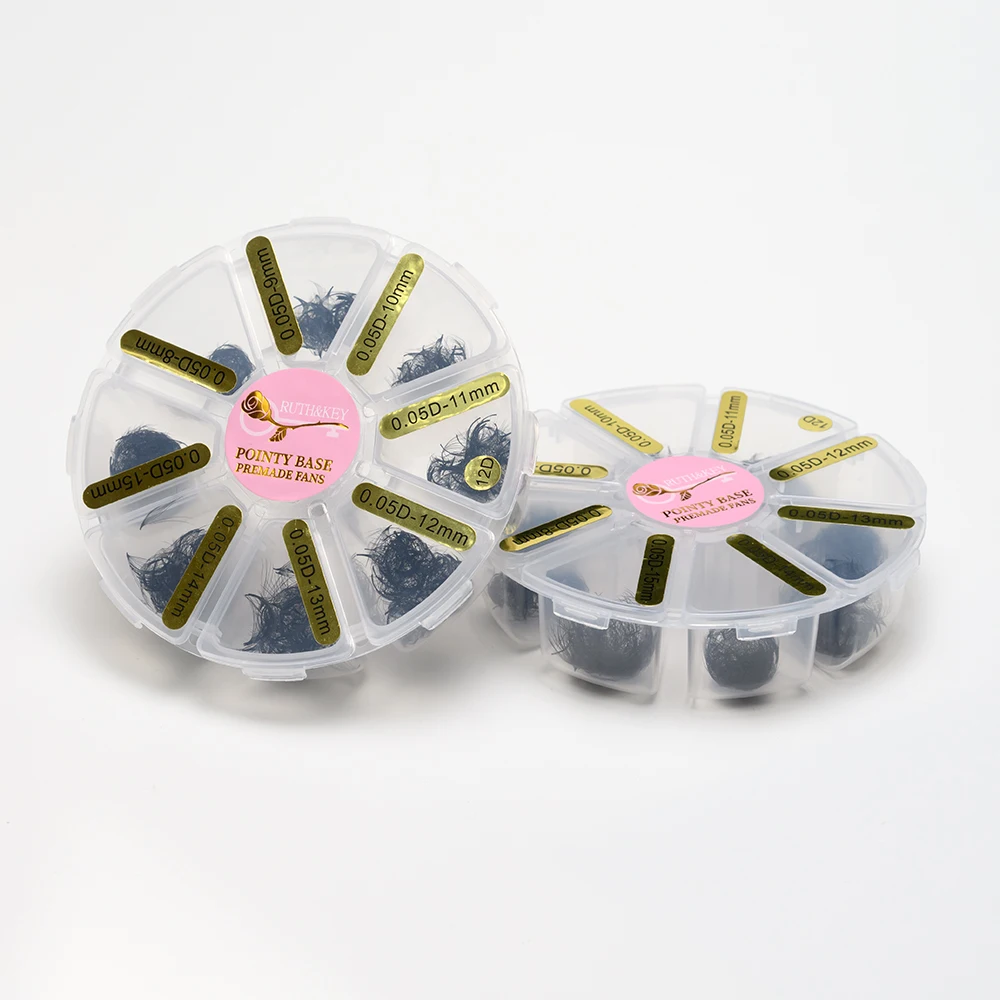 Фото Ruthkey 1000 Fans Wispy Loose Fan Lash 5D 7D 9D Pointy Base Spike Готовые смешанные ресницы Русский объем Promade Накладные ресницы №3