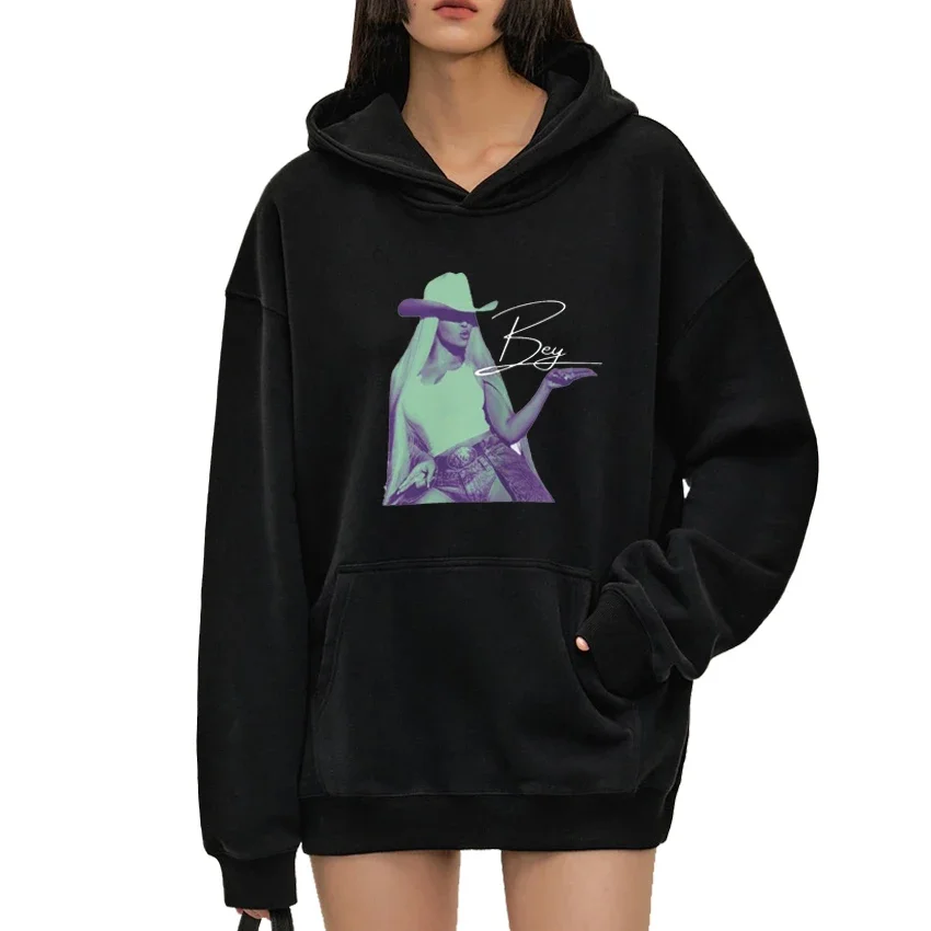 Горячая певица Бейонсе 90-х годов черная толстовка с музыкальным принтом для