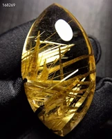 natural gold rutilated quartz water drop pendant necklace 472717 3mm brazil rutilted women men jewelry aaaaaaaa