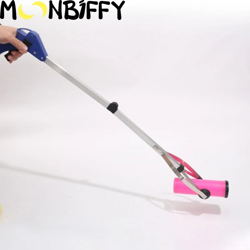 1pc Folding Household Garbage Picker Alloy Trash Grabber Waste Leaves Pick Cleaning Up Clip Garden Tool |
