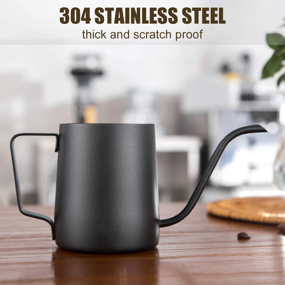 

250ml/350ml Pour Over Gooseneck Kettle Stainless Steel Spout Coffee Pot Long Narrow Drip Coffee Kettle Gift for Coffee Lover
