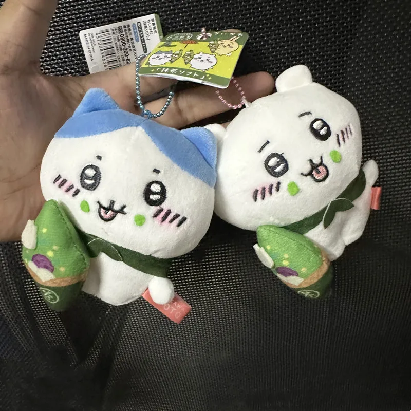 Фото Мягкие игрушки-куклы Chiikawa Summit Kyoto Matcha Series в виде милых животных, подвесные украшения, брелоки, в наличии, подарок, Usagi Chii Hachiwera №3