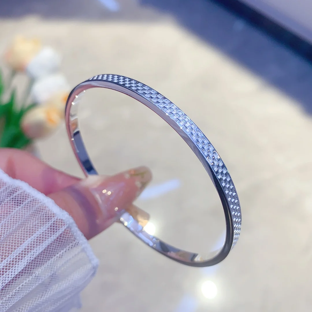 

999 Sterling Silver Bracelet for Women in Europe and America Luxury Sky Star Set Diamond Bracelet Ins High Grade Feel Handicraft