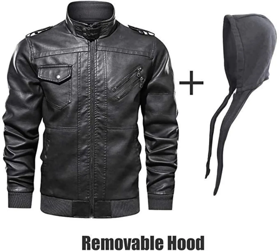 Лидер продаж мужская кожаная куртка европейского размера из искусственной кожи
