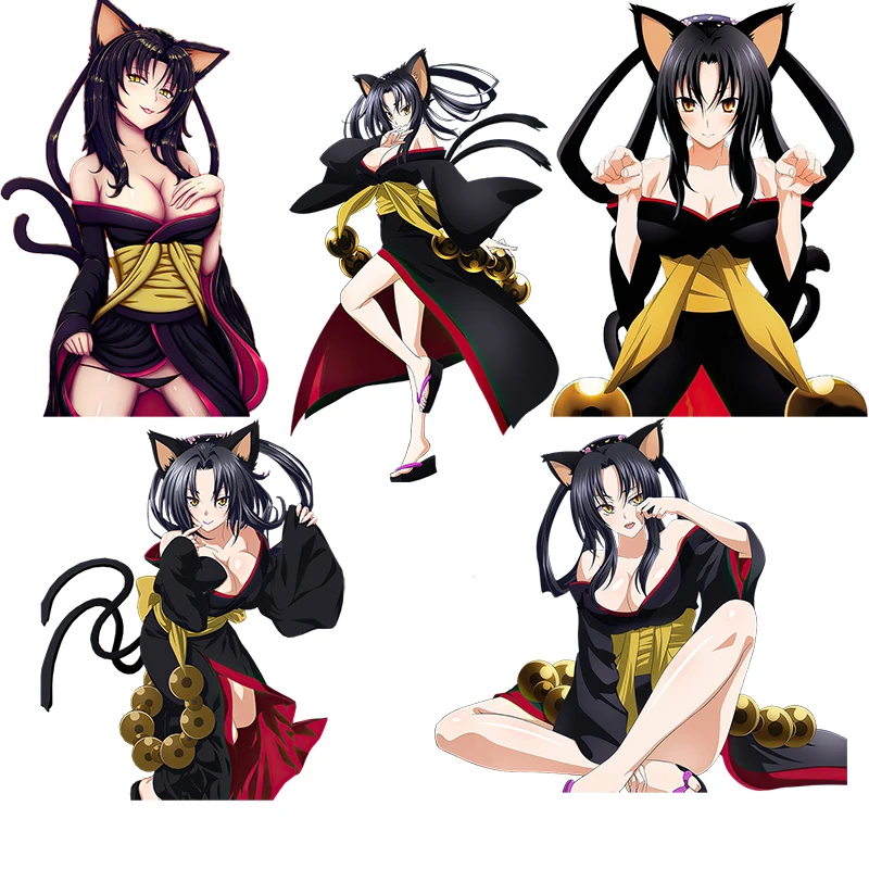 

Индивидуальные Аниме наклейки CDM391 для старшей школы D×D Toujou Kuroka для украшения дома, наклейки для ноутбука