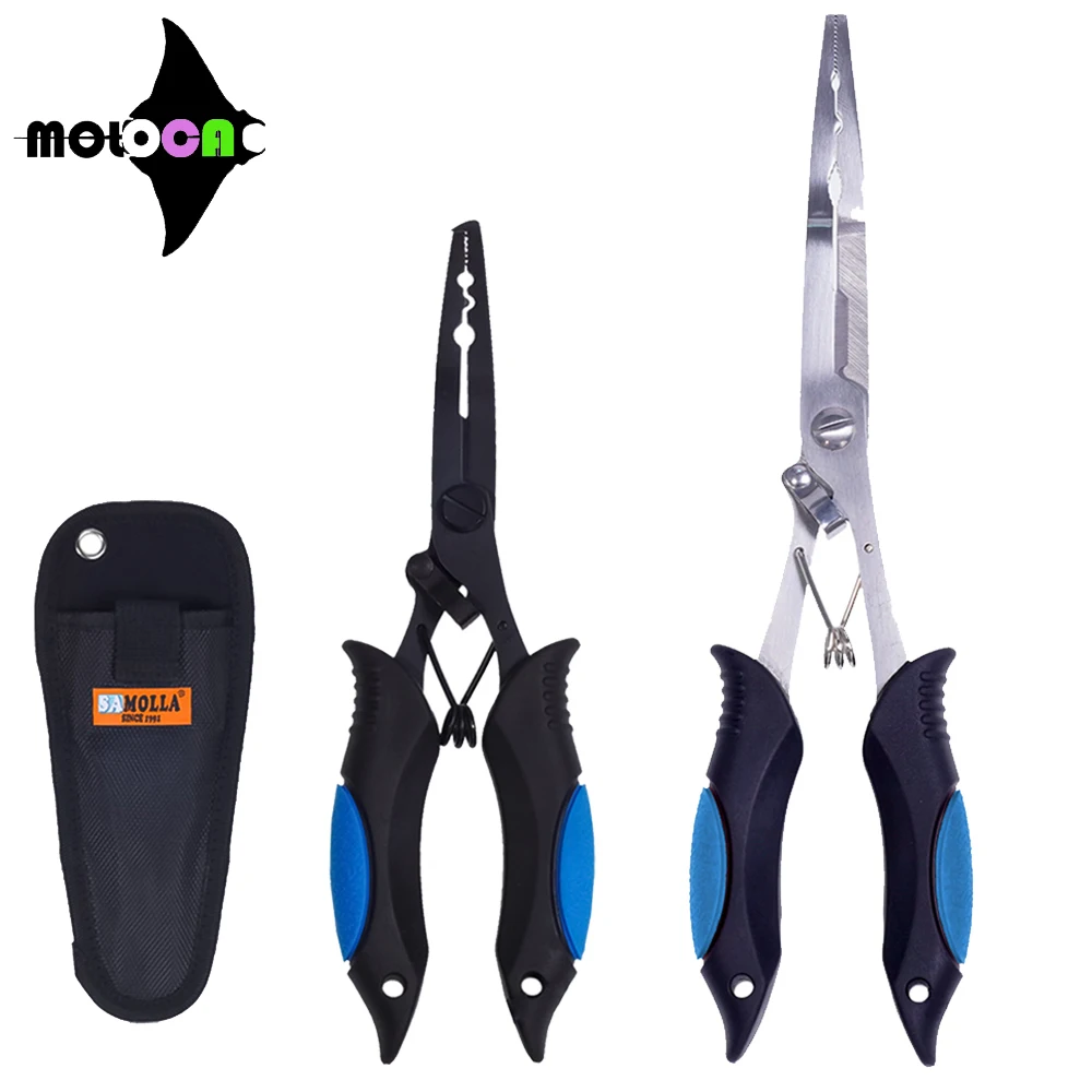 

Multifunctiona Fishing Pliers 420 Stainless Steel Body Scissors Line Cutter Scissors Hooks Remover Split Ring Peche Accessoire