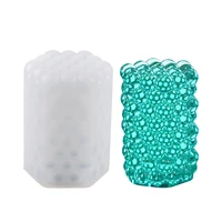 clear epoxy resin molds cylinder candle molds silicone mold for candle making pillar candles resin mould honeycomb resin