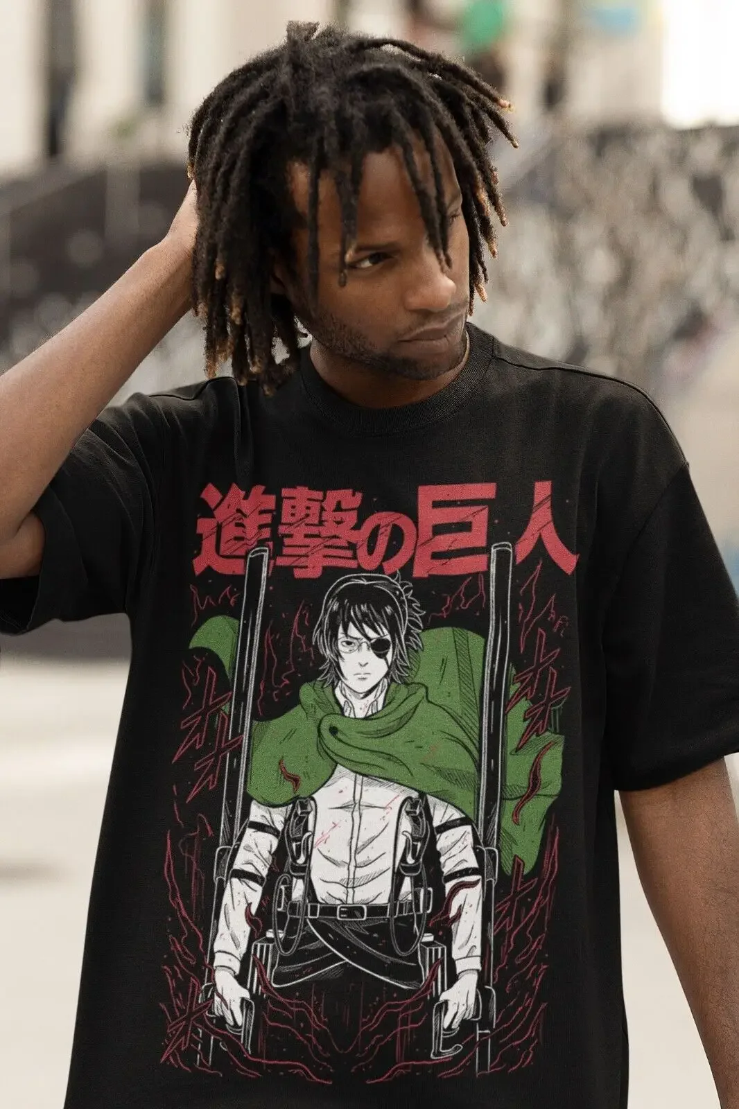 Футболка Hange Zoe Атака Титанов AOT аниме манга Леви Эрен сезон 4.