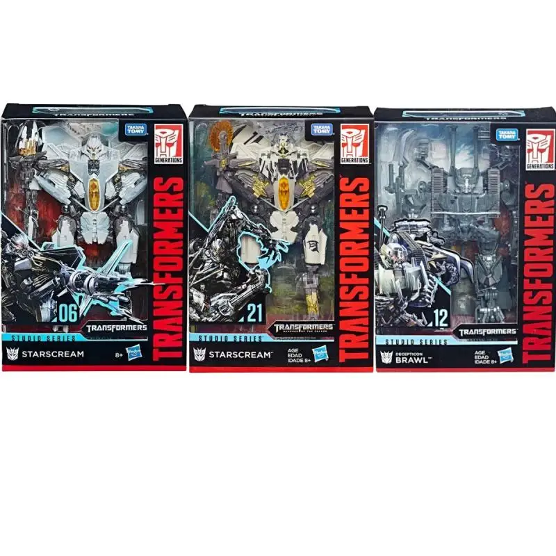 Фото Hasbro Transformers Studio Series 06 21 Starscream SS12 Decepticon Brawl 7-дюймовая экшн-фигурка, игрушки, подарок для детей SS06 SS21 №2