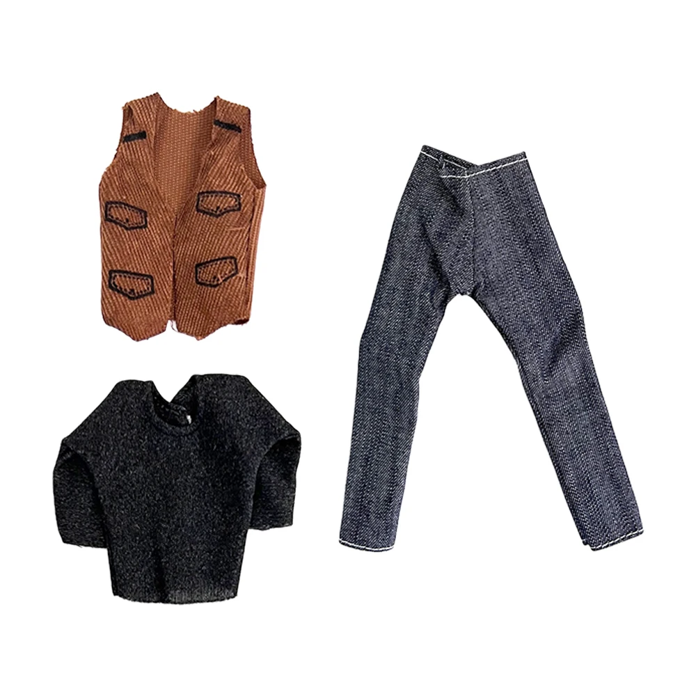 NK 1 Set Fashion Jacke+Shirt+Trouseres  Casual Outfit  For 1/6 Male Doll Modern Clothes For Ken Doll Accessorie Baby Toys